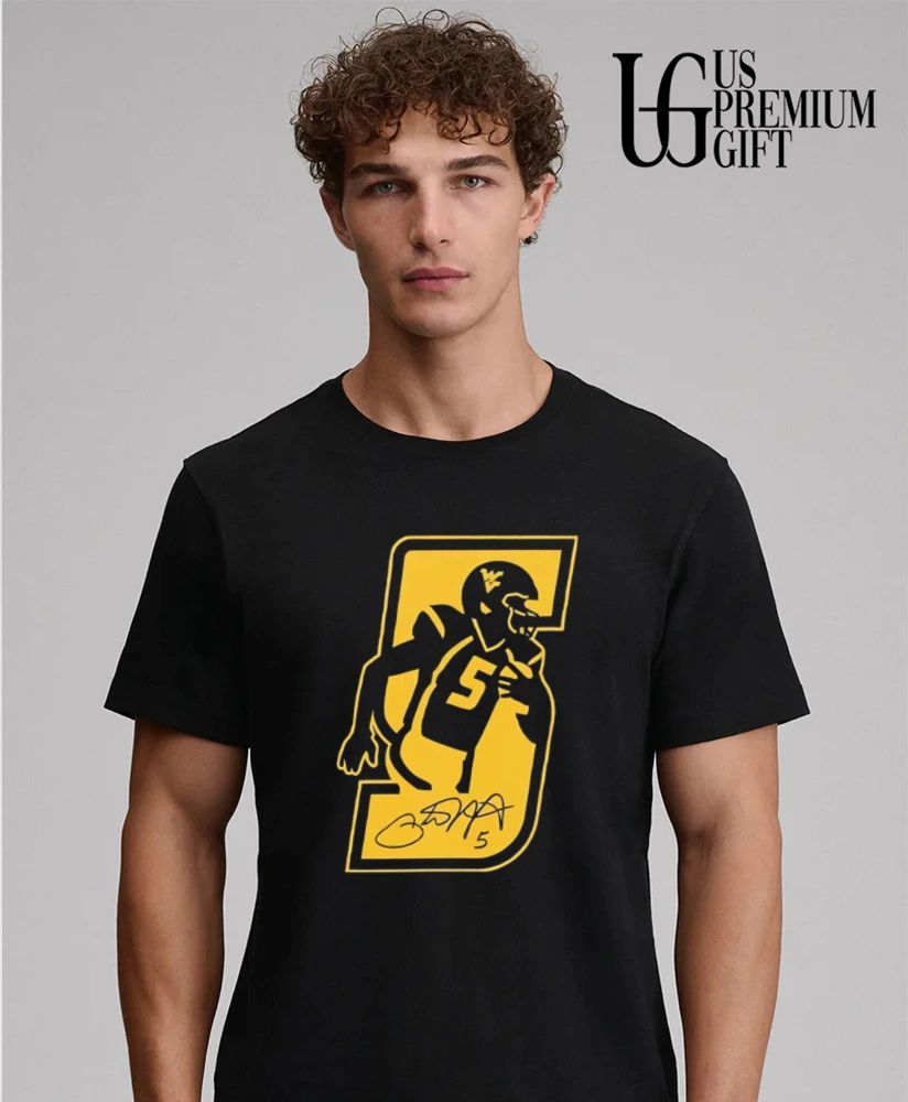 Pat White West Virginia Mountaineers player signature shirt