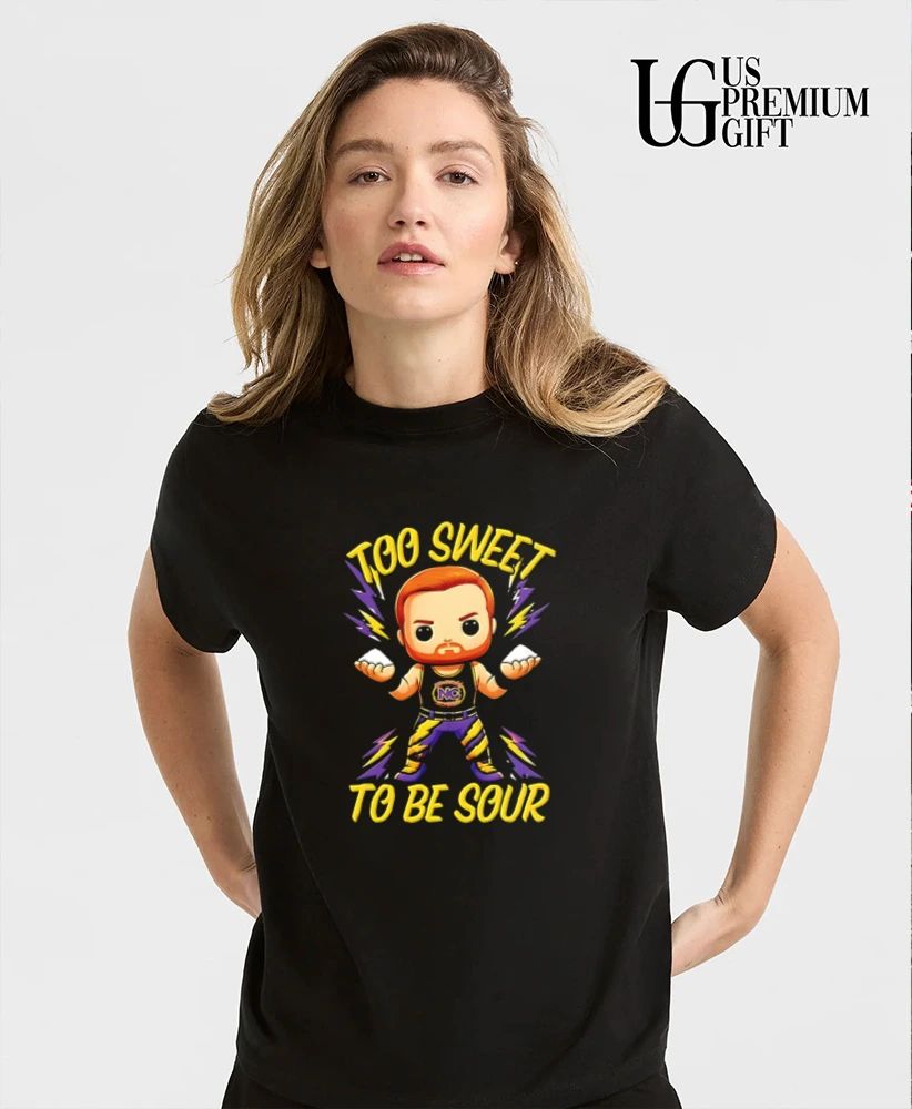 Landon Shugars Too Sweet to Be Sour caricature shirt