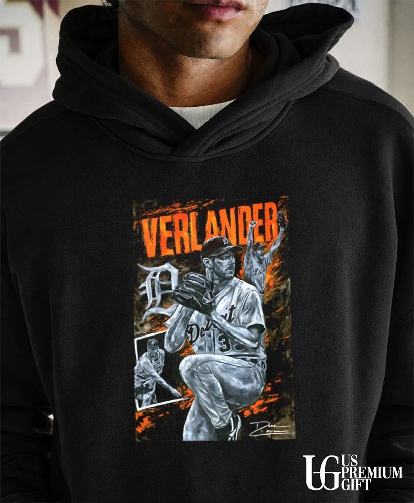 Justin Verlander Detroit Tigers baseball art shirt