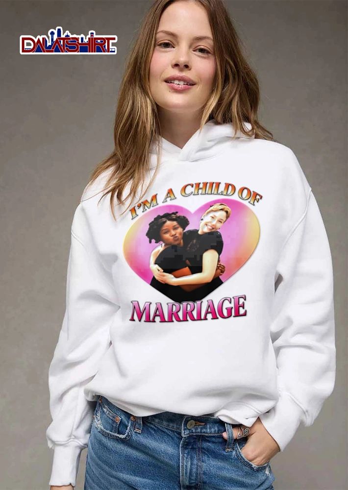 I Am A Child Of Marriage two women hugging inside heart shirt