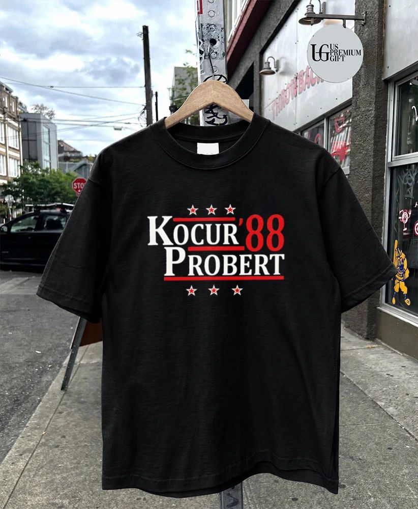Detroit Red Wings Hockey Players Joey Kocur Bob Probert Kocurs 88 Probert shirt