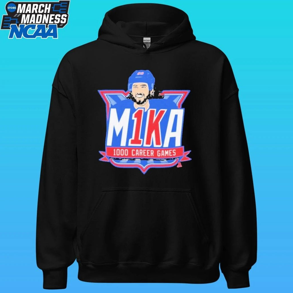 Mika Zibanejad M1KA 1000 Career Games New York Rangers Shirt