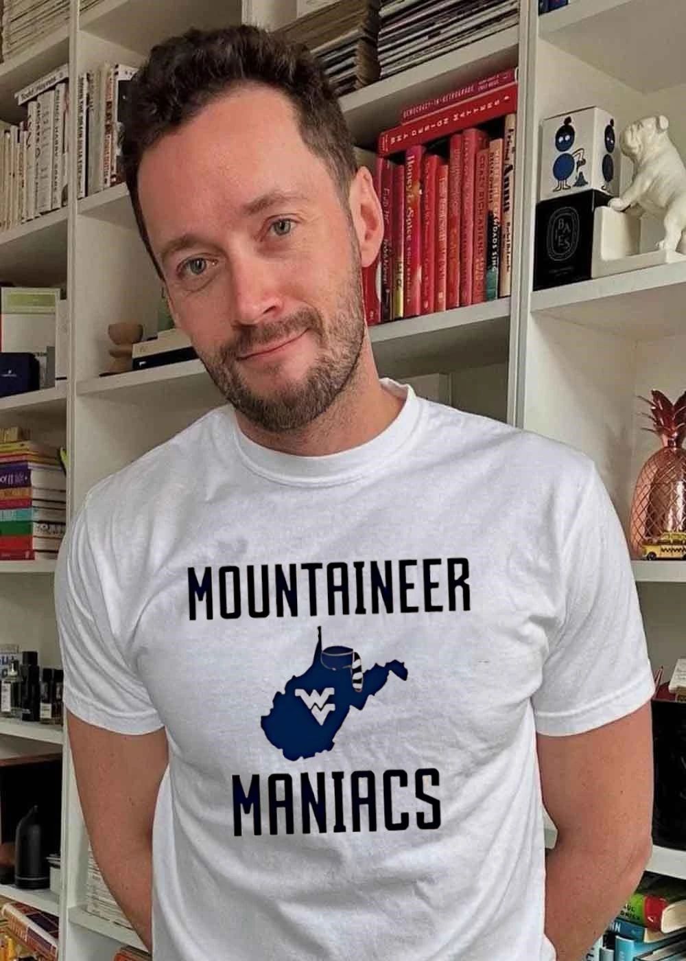Mountaineer Maniacs West Virginia WV State Logo T-Shirt