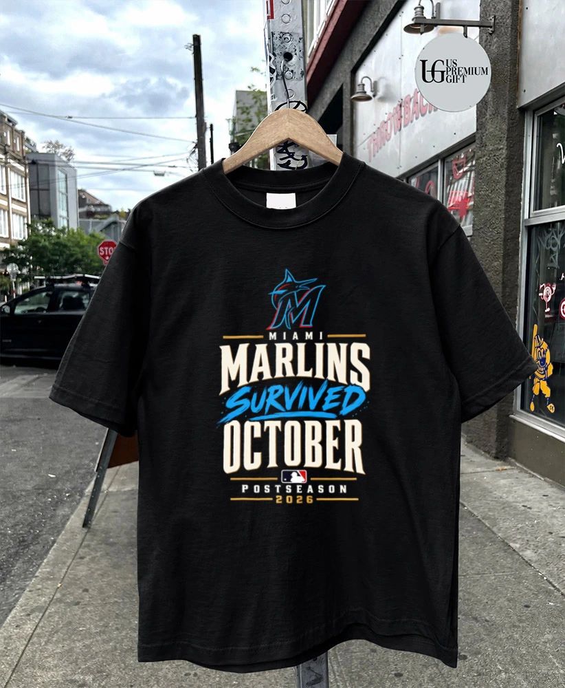 Miami Marlins Baseball Survived October Postseason 2026 shirt