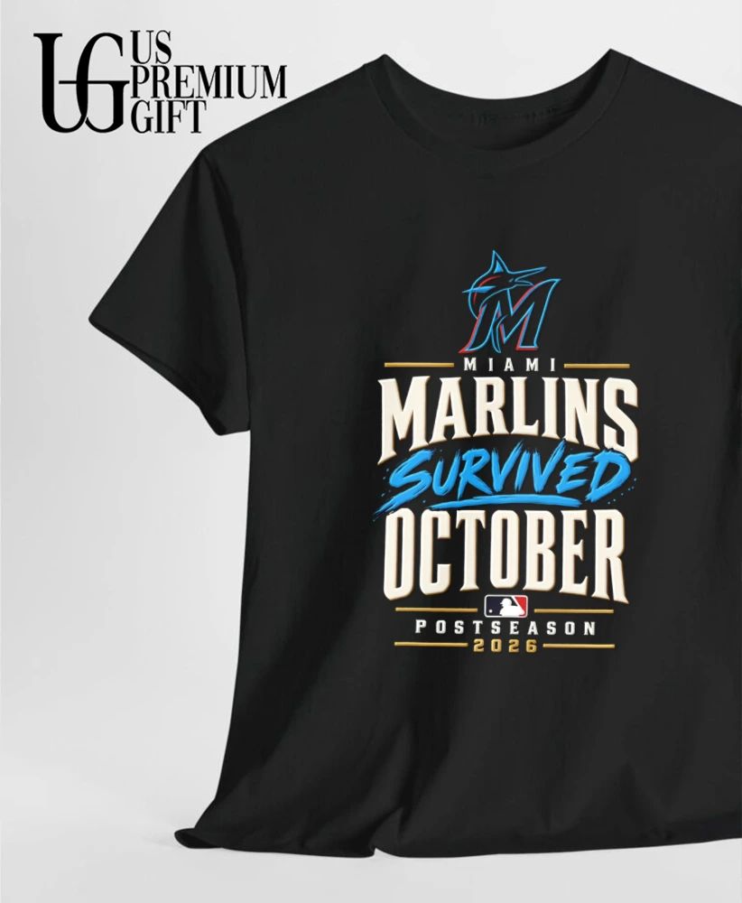 Miami Marlins Baseball Survived October Postseason 2026 shirt