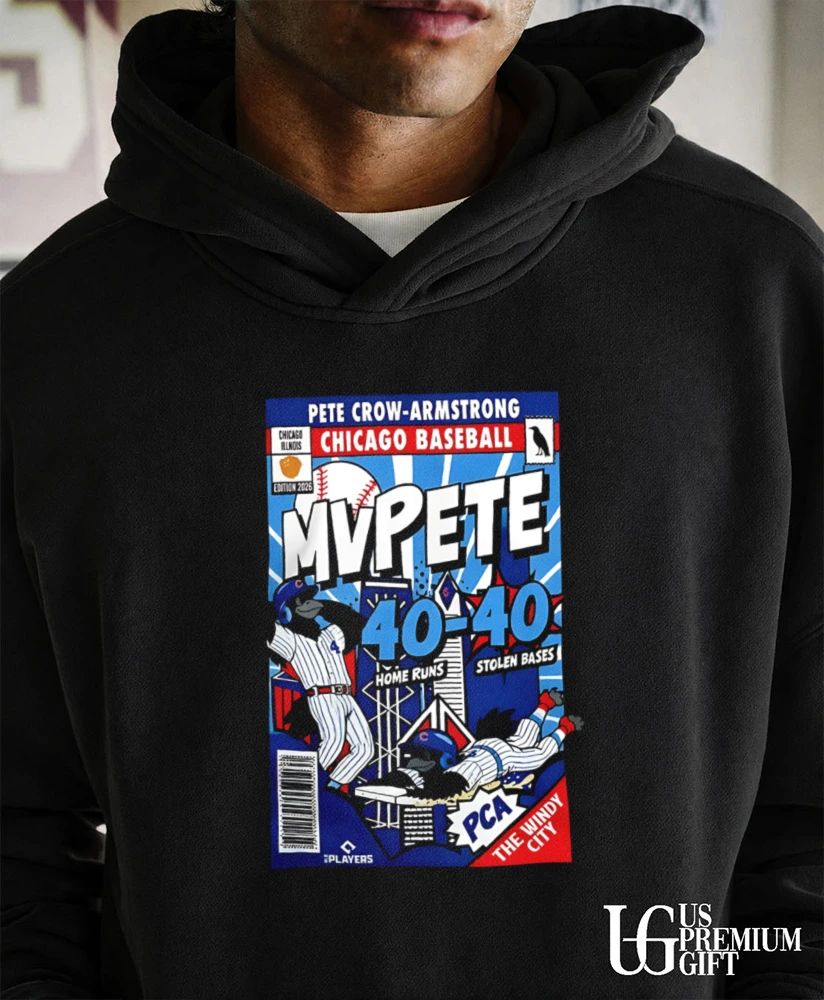 Chicago Cubs Pete Crow-Armstrong 40-40 Chicago Cubs comic shirt