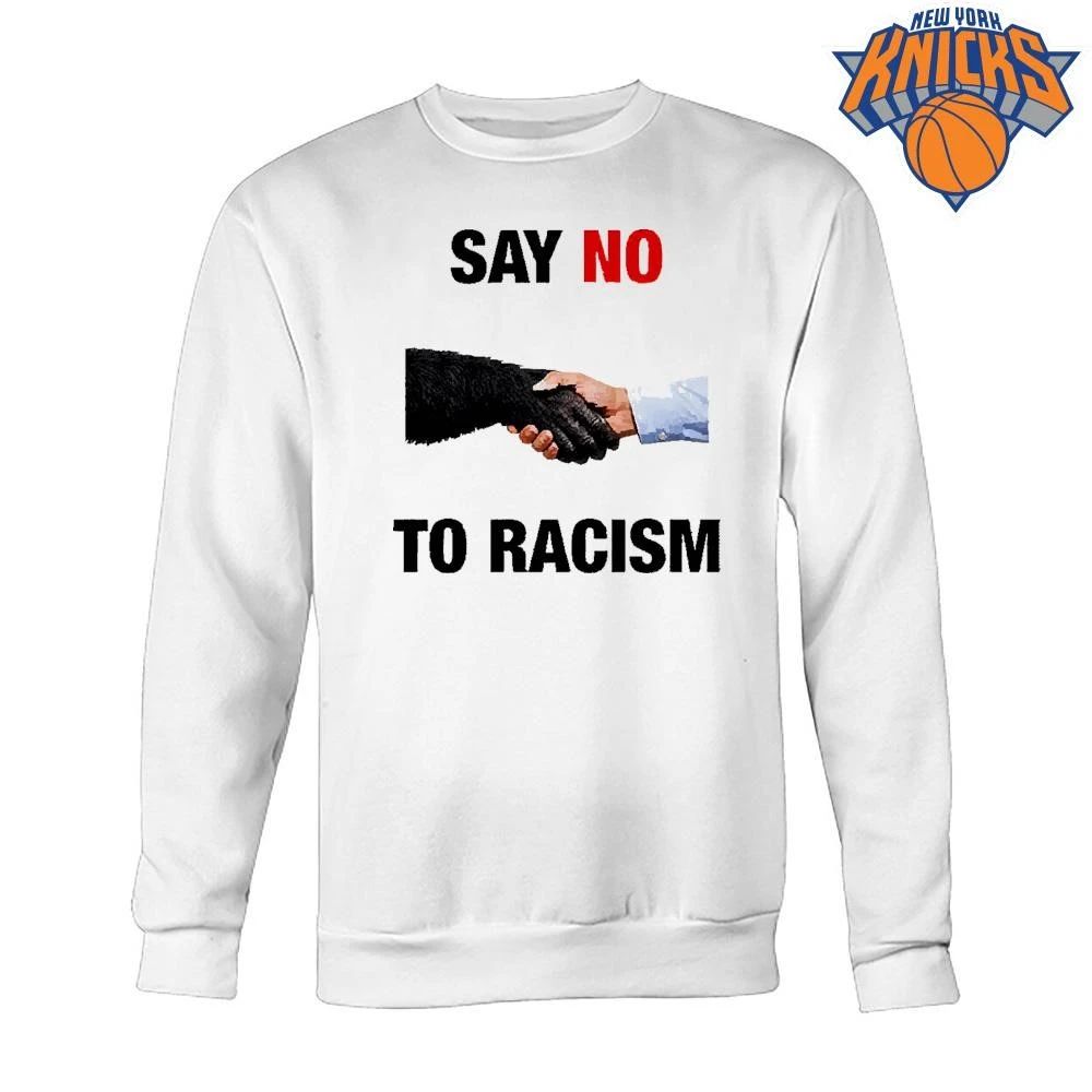 Say No To Racism Monkey Shaking Hands Meme Shirt