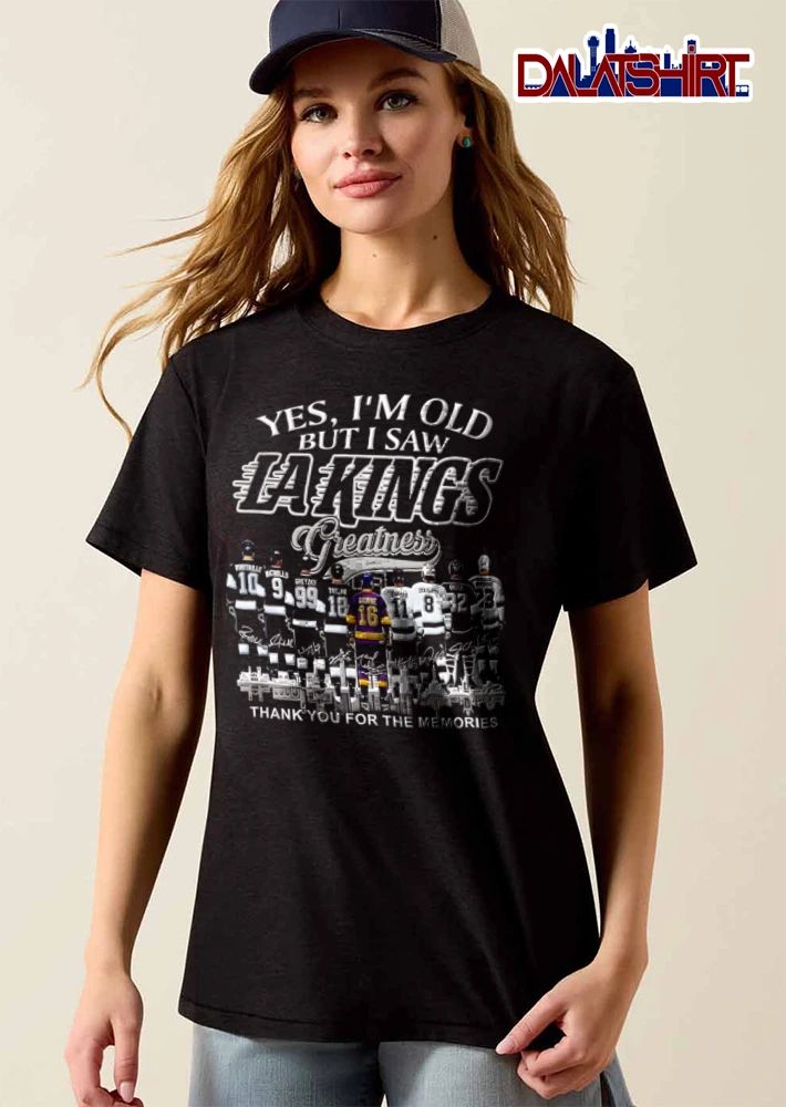 LA Kings Robitaille Nicholls Dillon Gretzky Taylor Dionne Anze Kopitar Doughty Quick Brown shirt