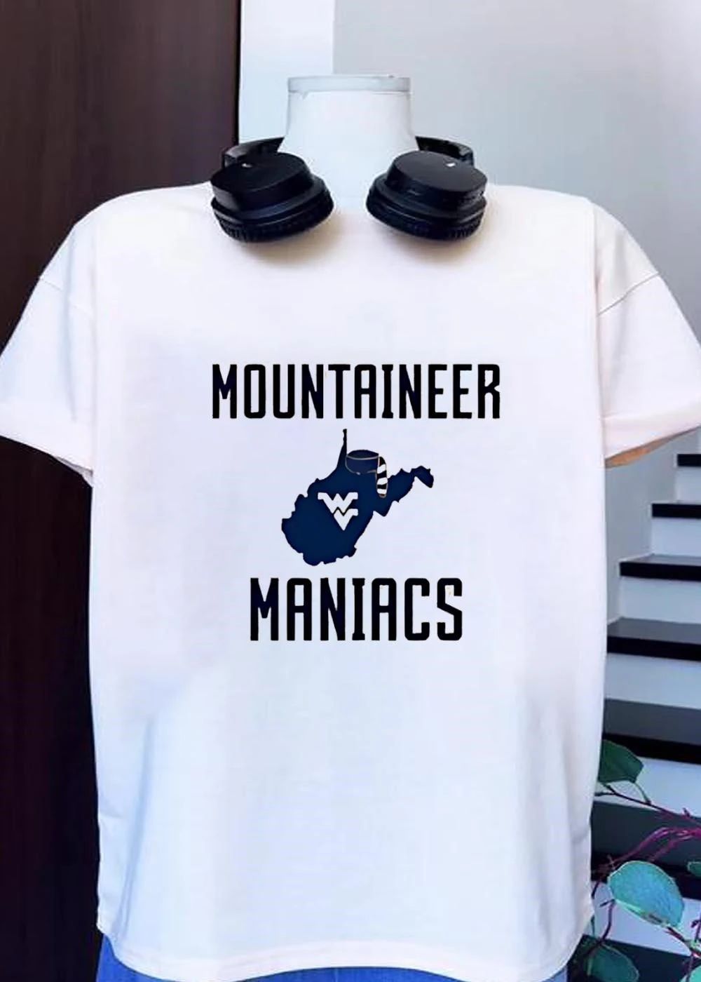 Mountaineer Maniacs West Virginia WV State Logo T-Shirt