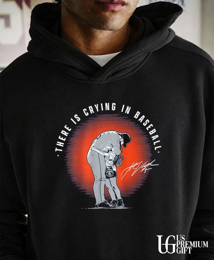 Justin Verlander there is crying in baseball Detroit Tigers signature shirt