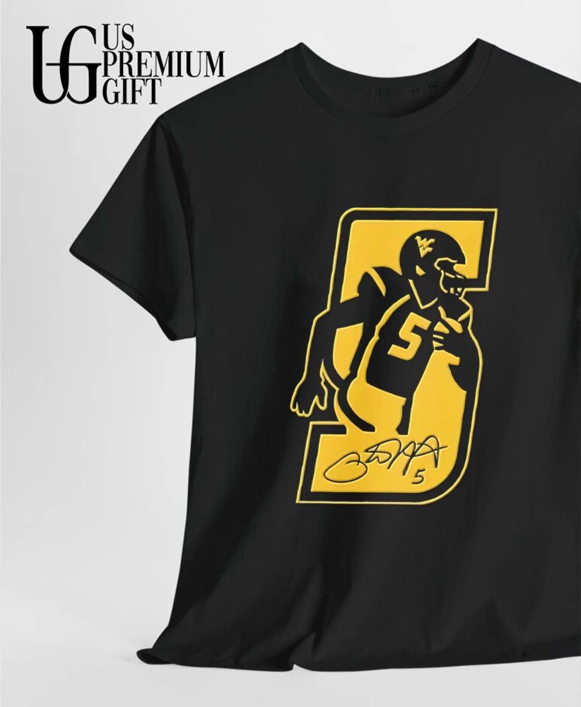 Pat White West Virginia Mountaineers player signature shirt