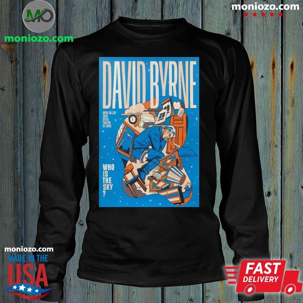 Original David Byrne 4 28-4 29 2026 St. Louis MO Poster T-Shirt