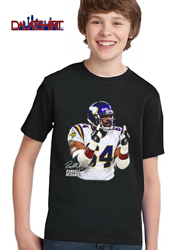 Minnesota Vikings Randall Ed Mcdaniel football player middle finger helmet shirt