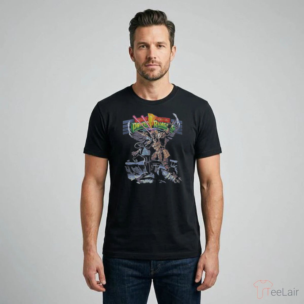 Mammoth Battle Mighty Morphin Power Rangers T-Shirt