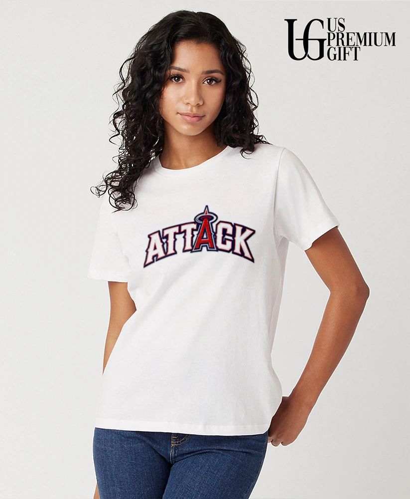 Samy Natera Jr wearing Attack Angels shirt