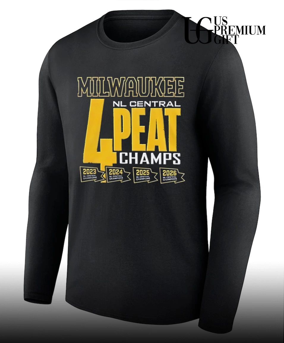 Division 4Peat NL Central Champions Milwaukee Brewers Win Our Way 2026 shirt