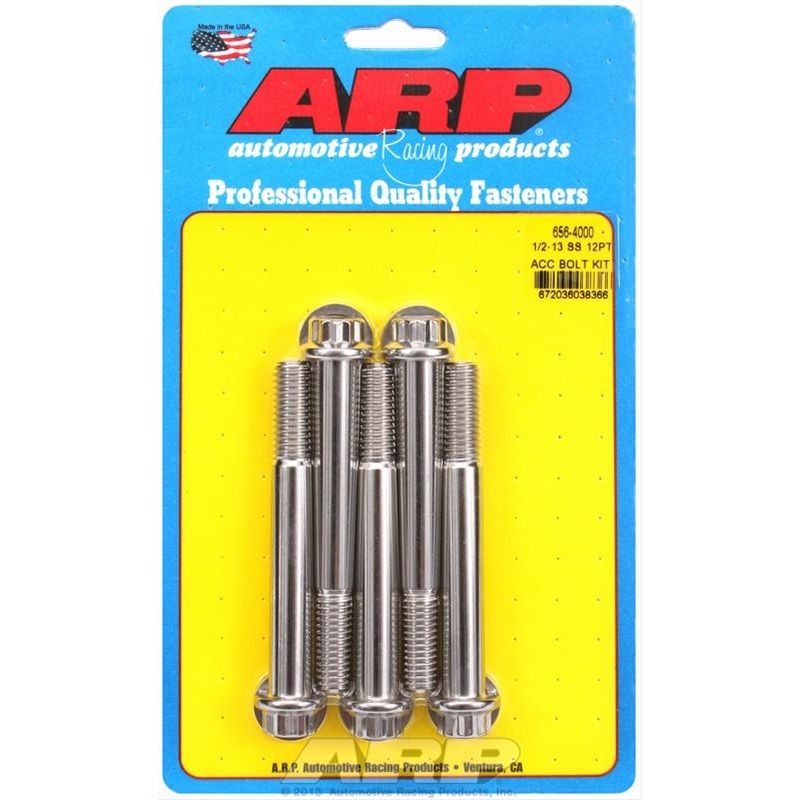 ARP Bolt Kit 1/2-13 x 4.000 SS 12PT