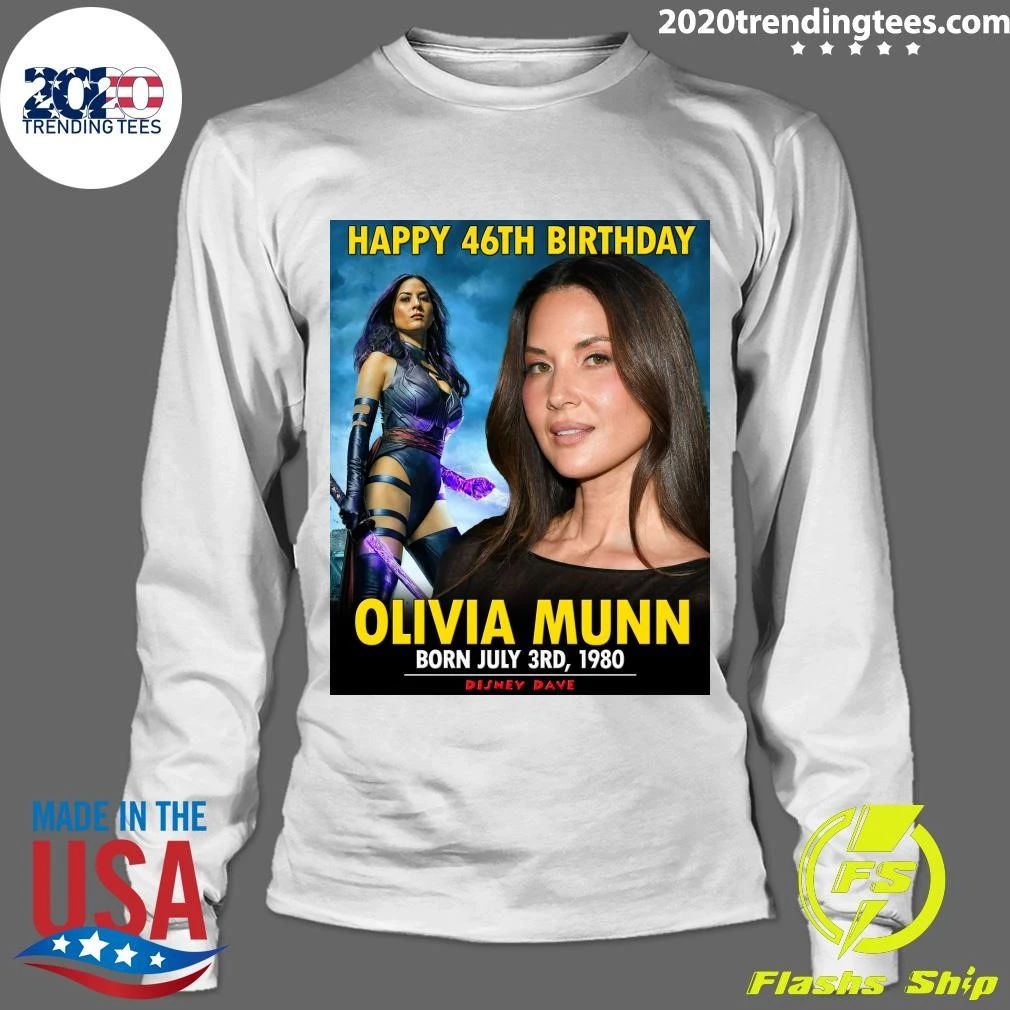 Happy 46th Birthday Olivia Munn Shirt