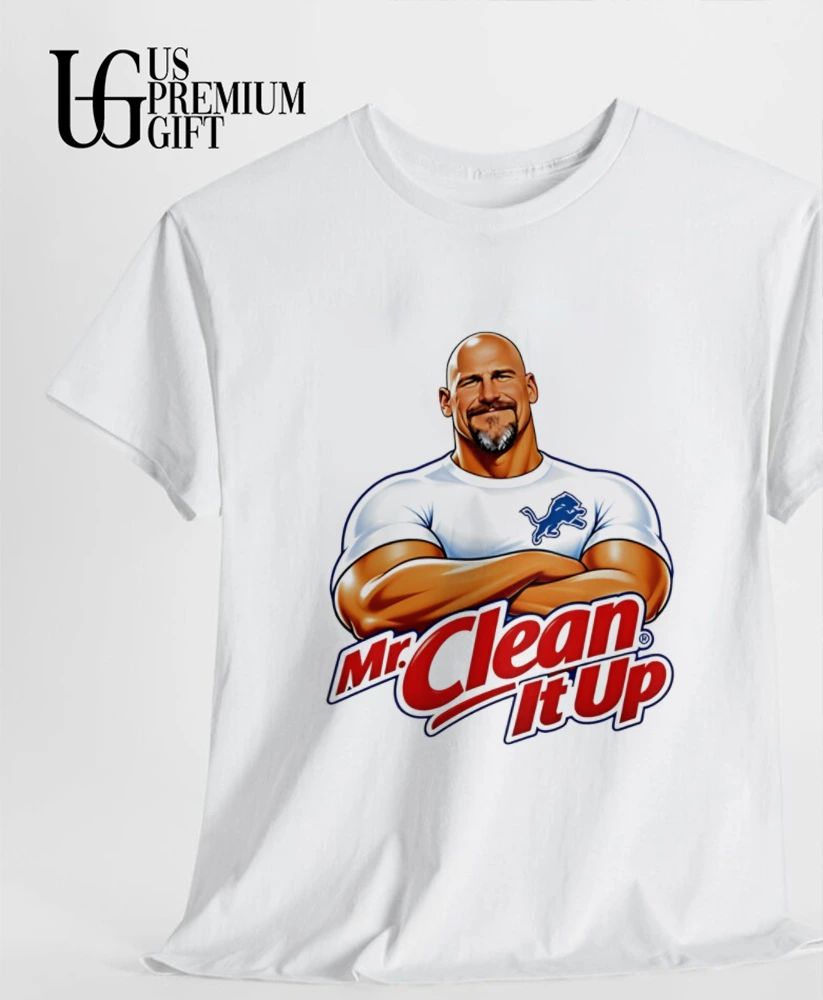 Mr Clean It Up Detroit Lions Football shirt
