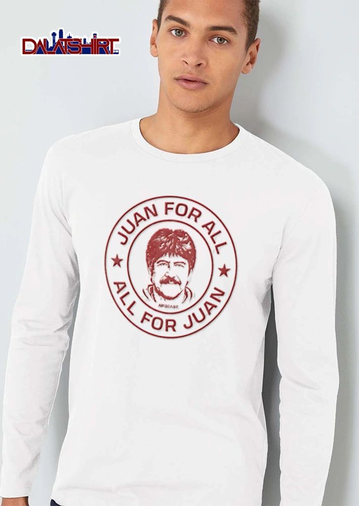 Mrbeast Juan For All All For Juan man face circle logo red shirt