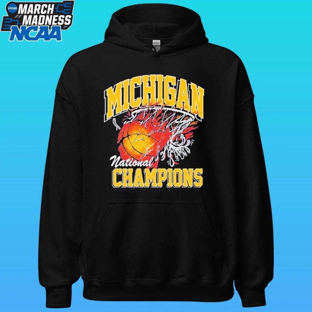 Michigan Wolverines National Champions Flame Shirt