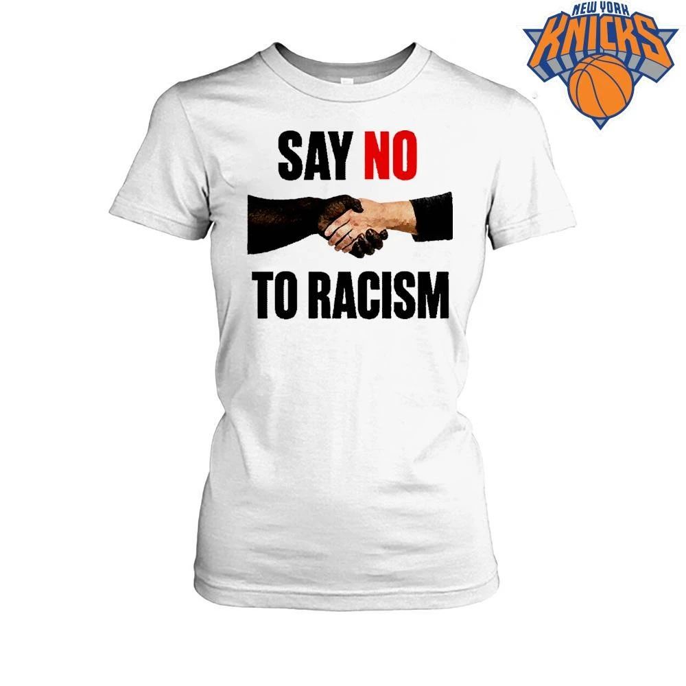Say No To Racism Gorilla And Human Shake Hands Dark Humor Shirt