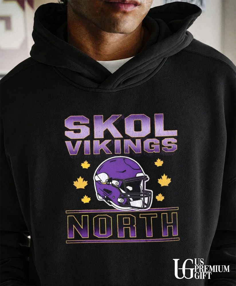 Minnesota Vikings Skol North baseball helmet shirt