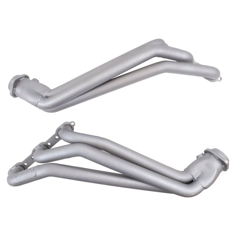 BBK 05-10 Dodge Challenger V6 Long Tube Exhaust Headers And Y Pipe And Converters – 1-5/8 Chrome