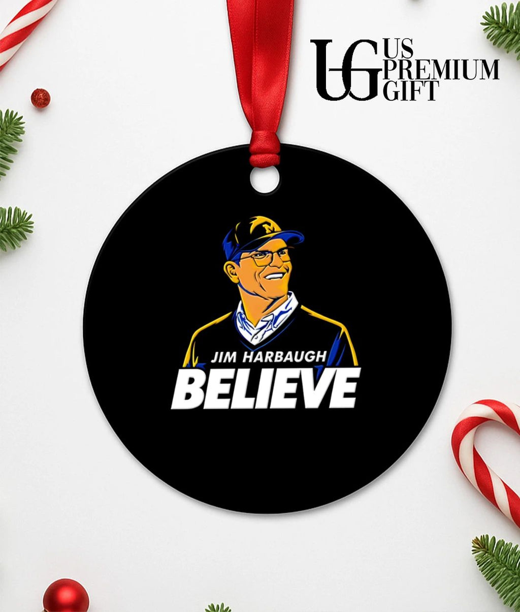 Jim Harbaugh Believe Michigan Wolverines Football portrait shirt