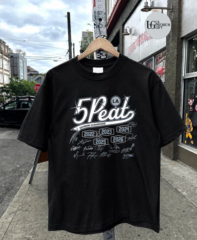 Los Angels Baseball 5 Peat Division Champions signature shirt