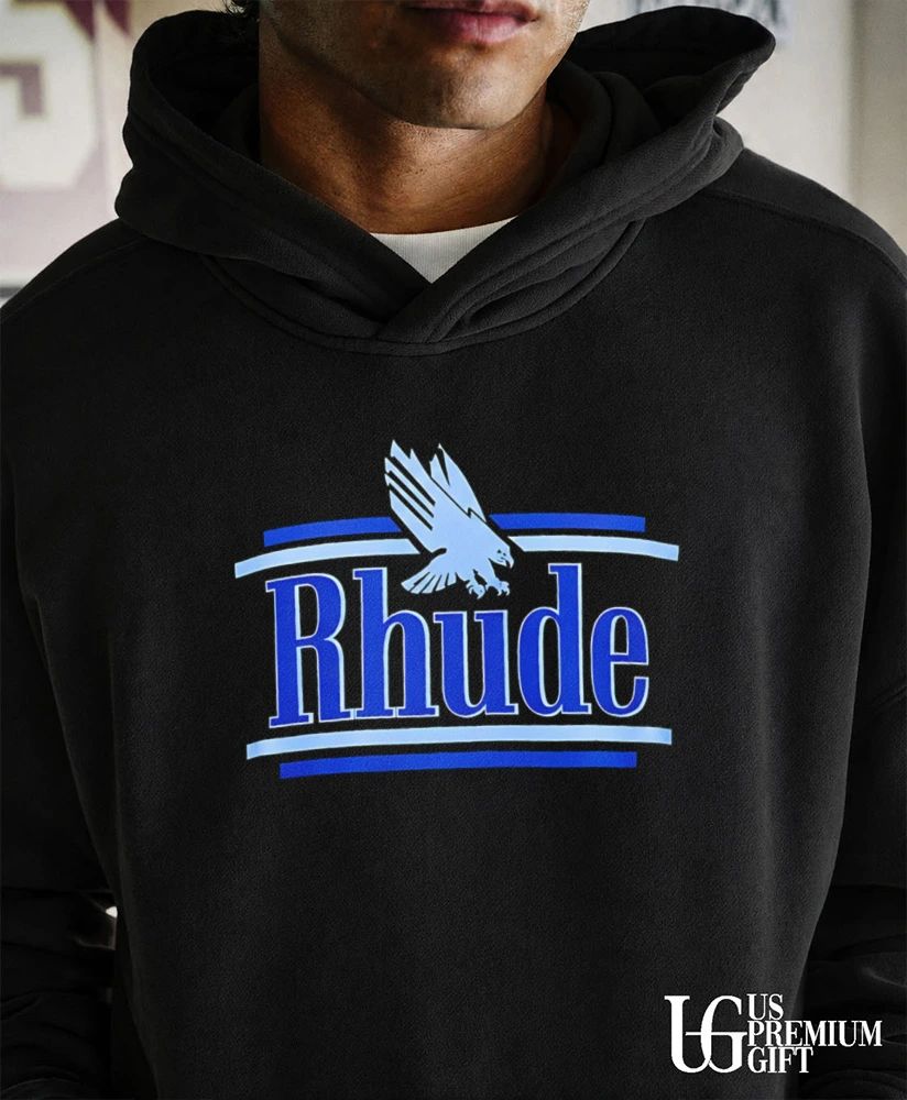 Tarik Skubal wearing Rhude Eagle logo shirt