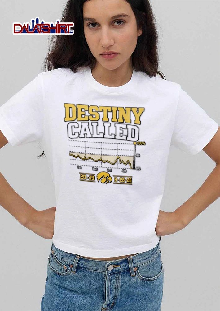 Iowa Hawkeyes Xavier Williams Destiny Called performance graph declining line mascot 2019 9 26 26 shirt