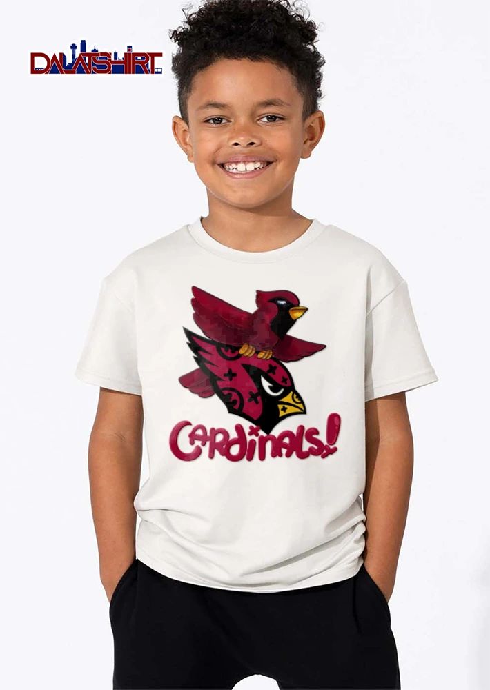 Arizona Cardinals red cardinal bird mascot logo shirt