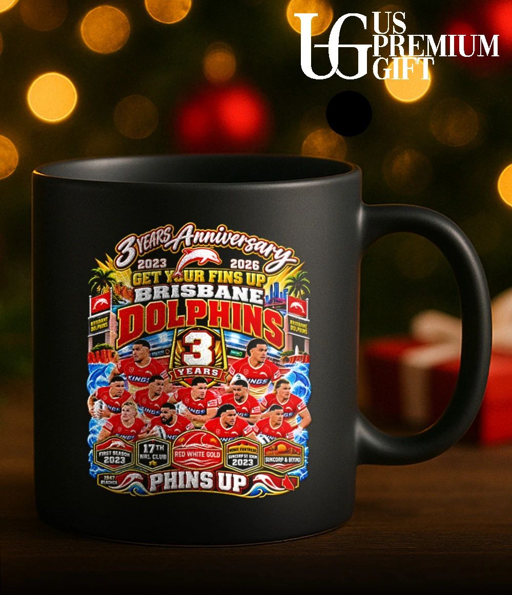 Brisbane Dolphins 3 Years Anniversary Phins Up shirt