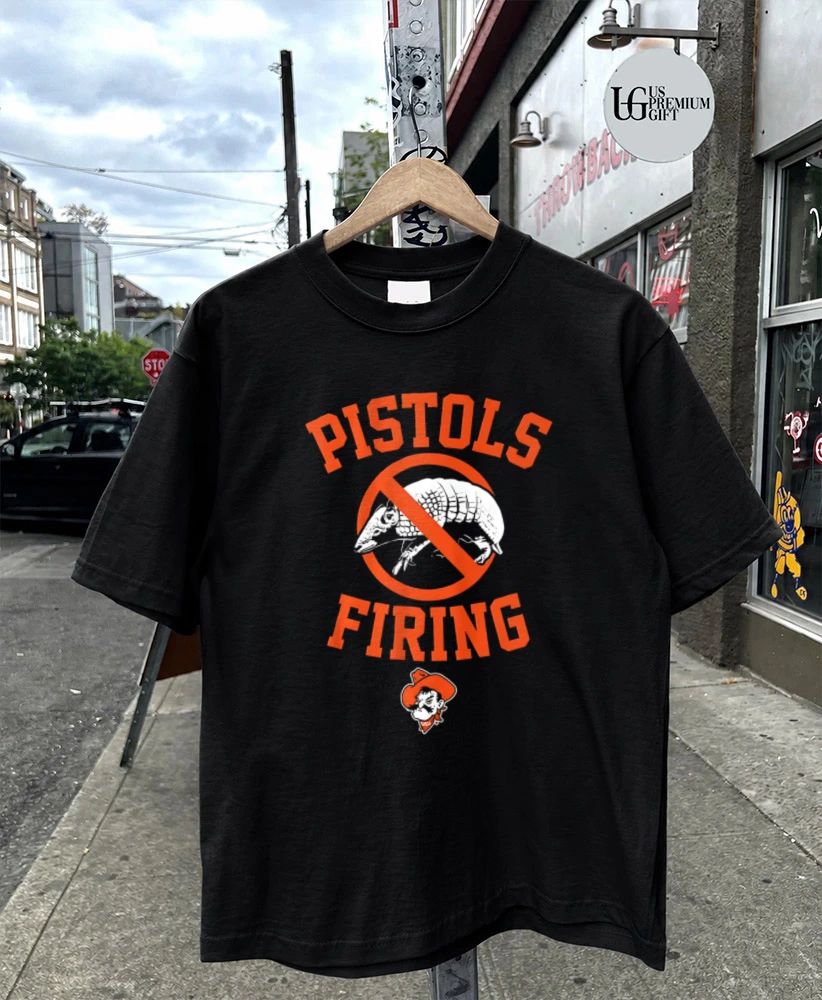 Pistols Firing Oklahoma State Cowboys football logo shirt