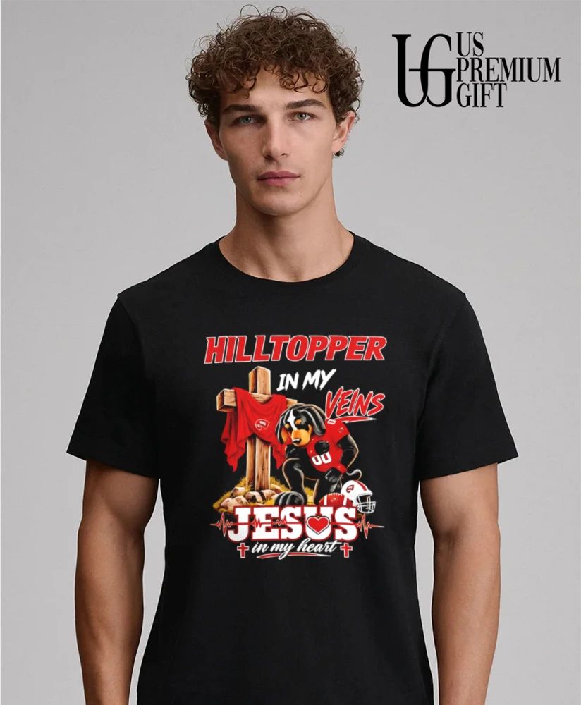 Western Kentucky Hilltoppers Dog In My Veins Jesus In My Heart Faith Football mascot shirt
