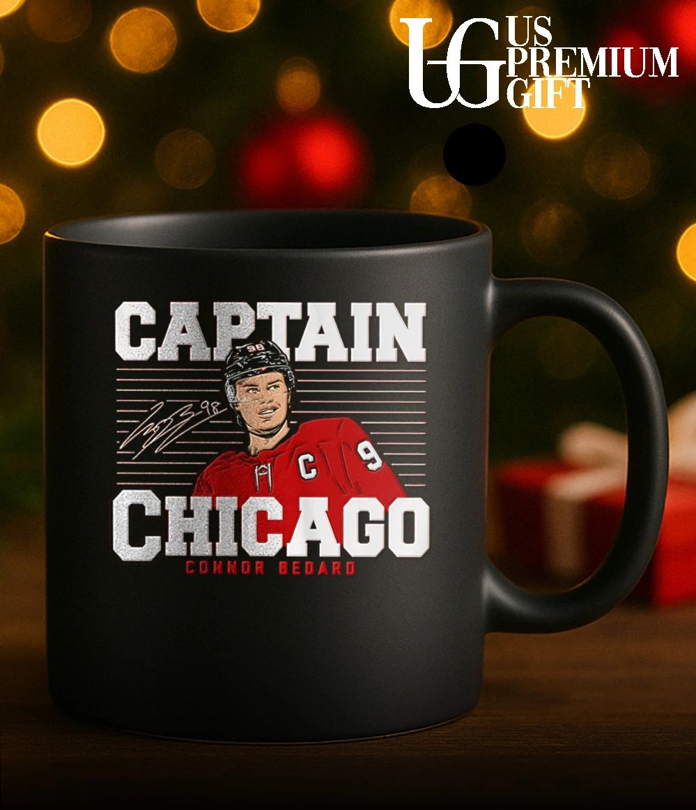Captain Chicago Connor Bedard Chicago Blackhawks hockey signature shirt