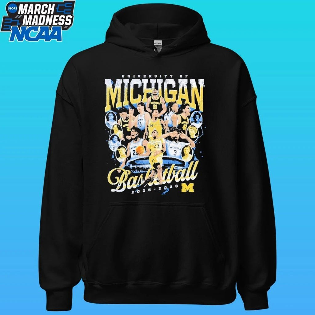 University Of Michigan Wolverines Men’s Basketball Team 2025-2026 Shirt