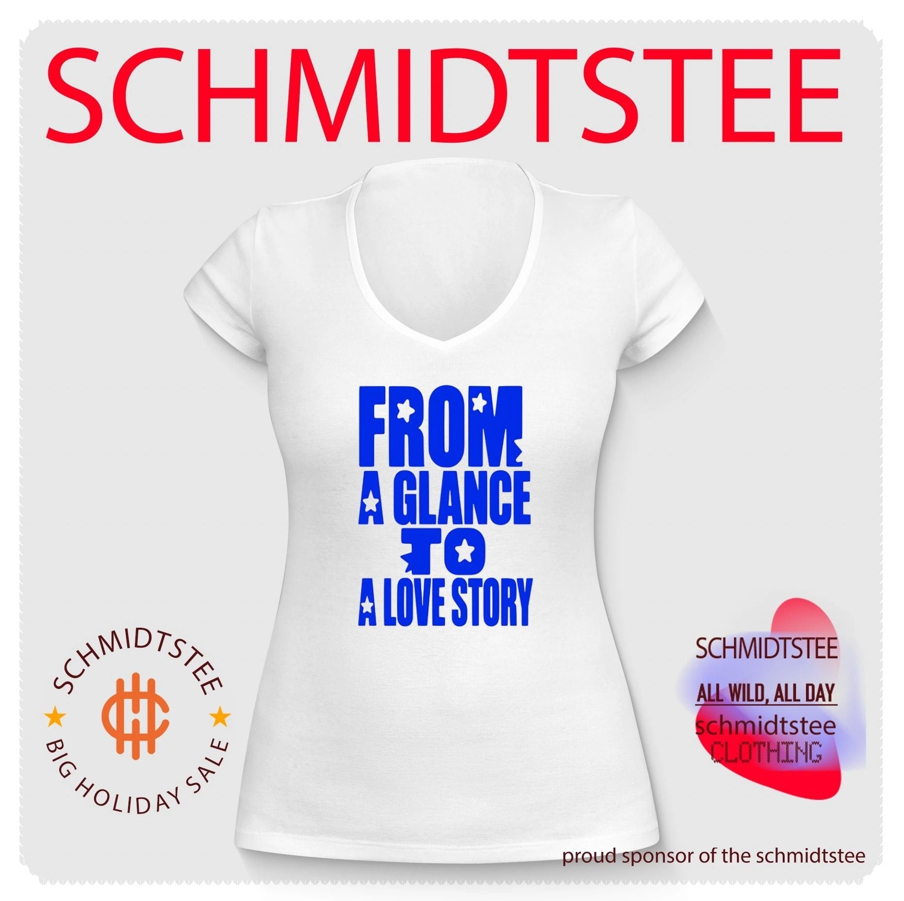 From a Glance to a Love Story romance relationship shirt