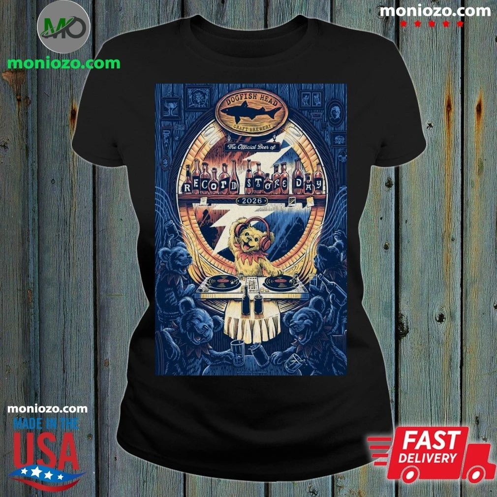 Original Dogfish Head and Grateful Dead 2026 Record Store Day Poster Shirt