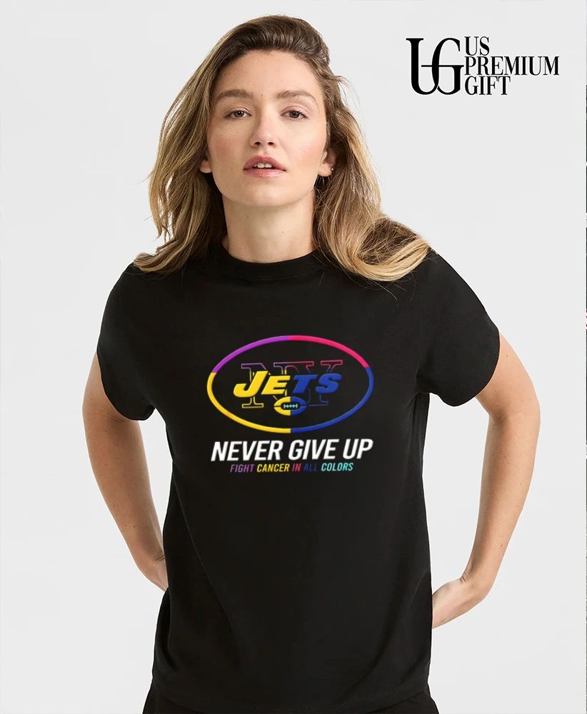 New York Jets Never Give Up Fight Cancer In All Colors 2026 logo shirt