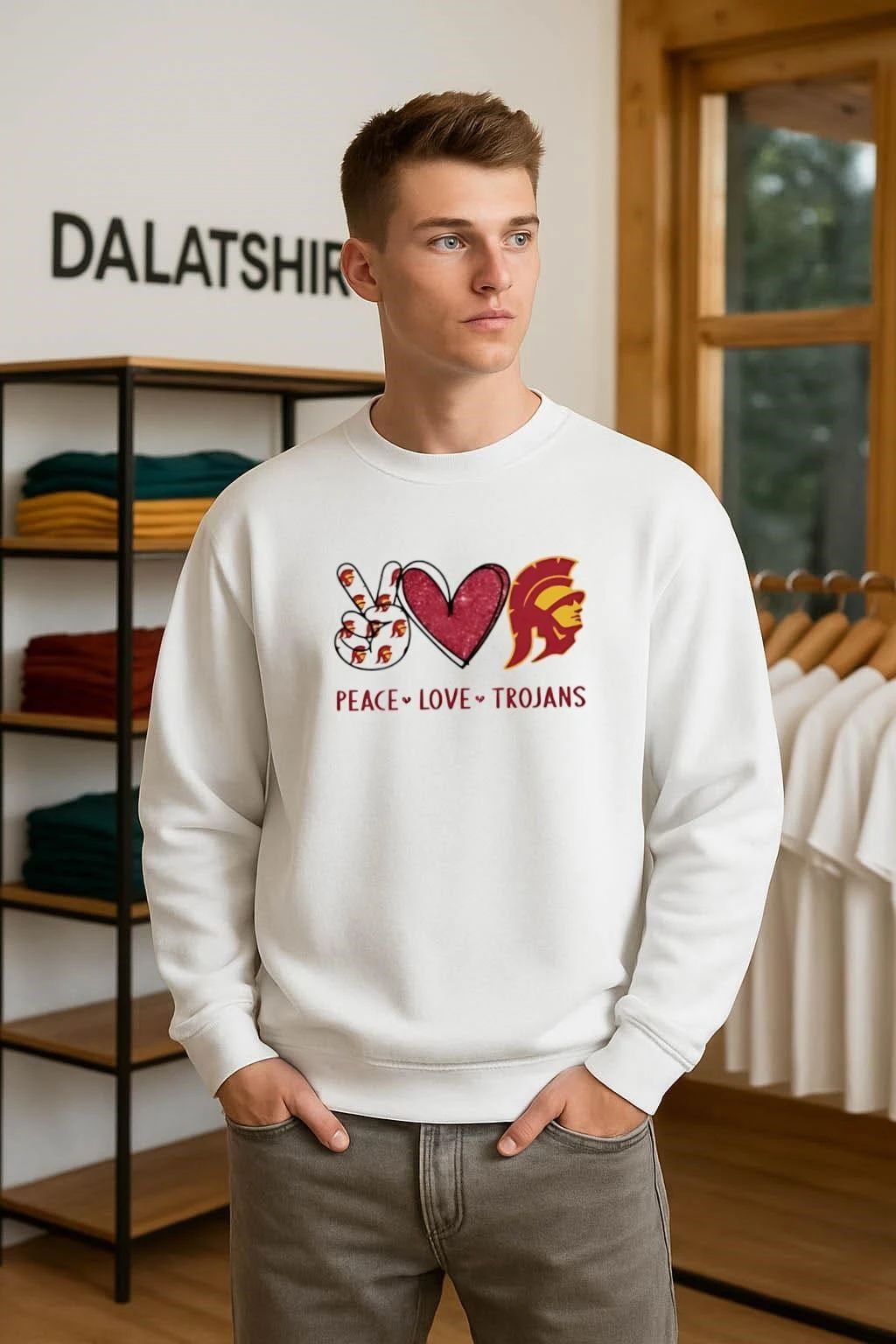 Peace love usc trojans shirt