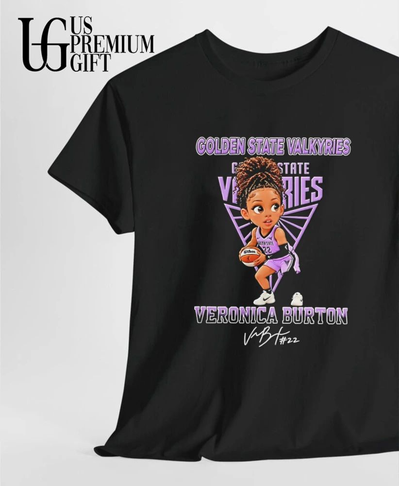 Veronica Burton Golden State Valkyries WNBA chibi signature shirt