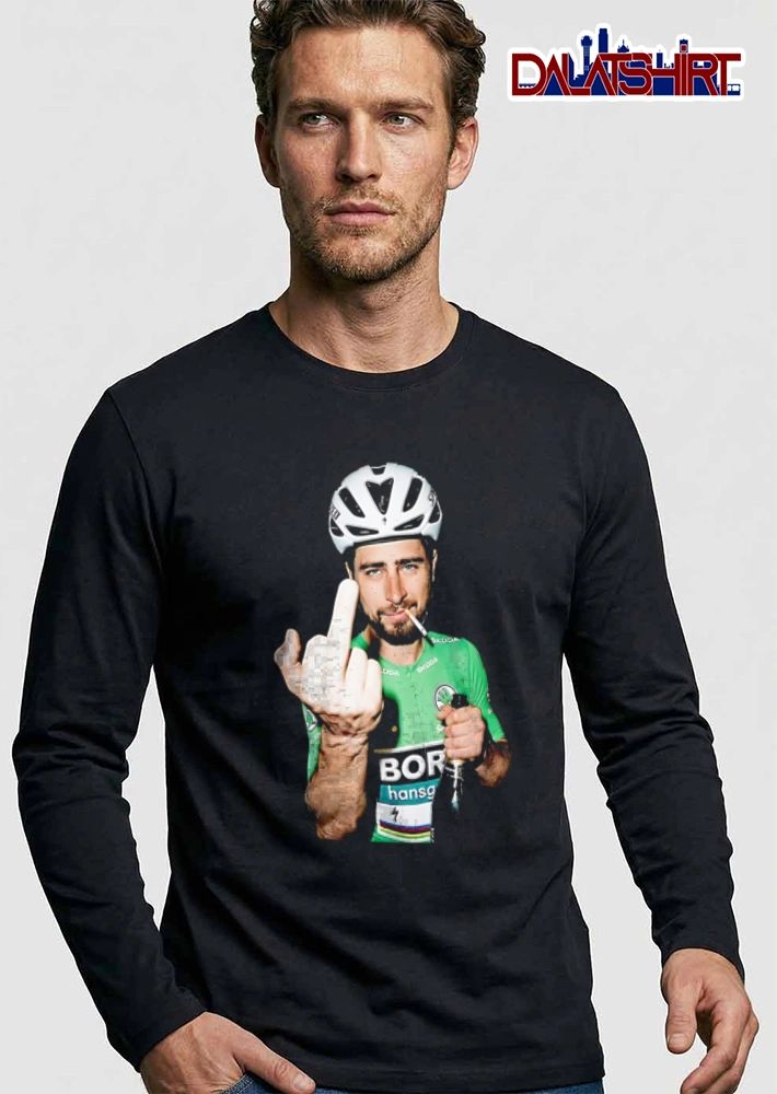 Skoda cyclist helmet cigarette champagne middle finger shirt