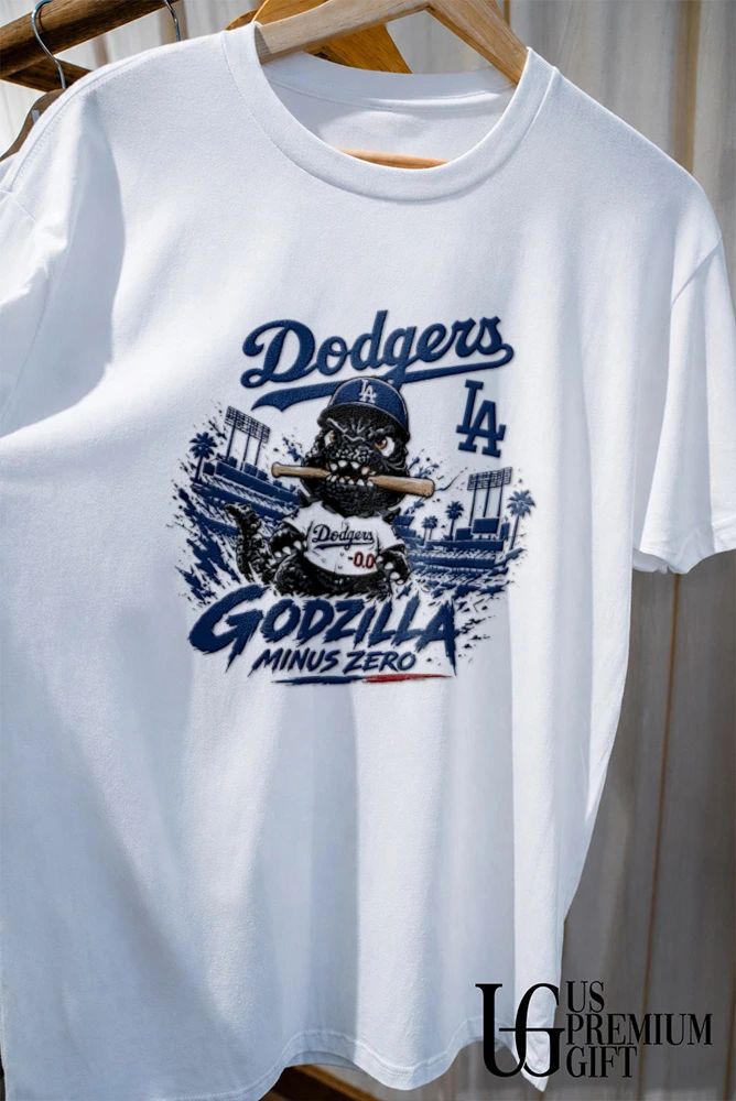 Godzilla Minus One Crossover Los Angeles Dodgers baseball 2026 shirt