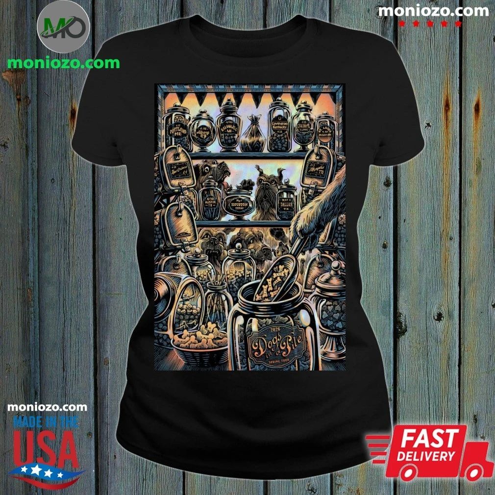New Dogs In A Pile Spring Tour 2026 Poster Shirt