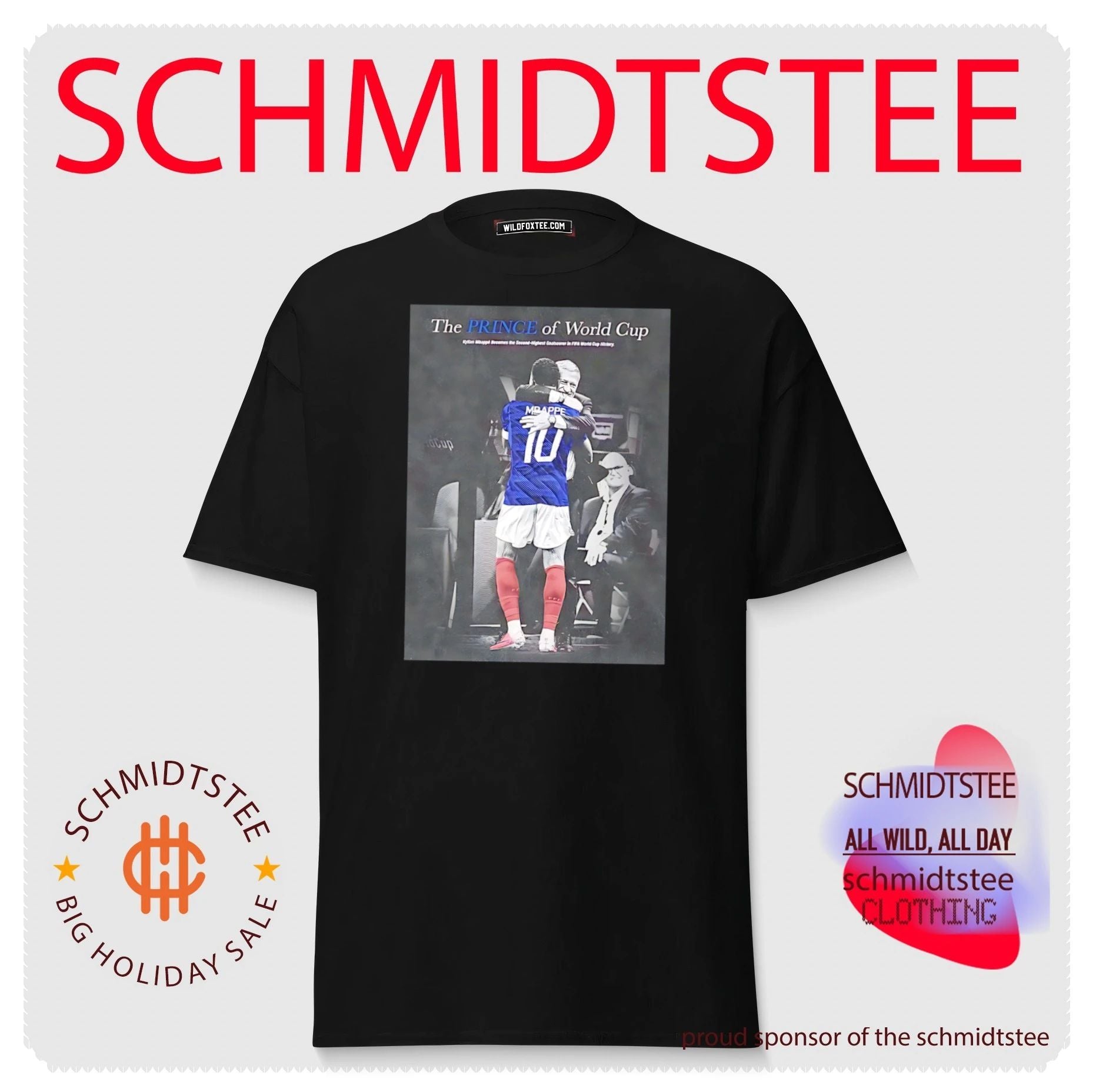 France Kylian Mbappe the prince of World Cup vintage shirt