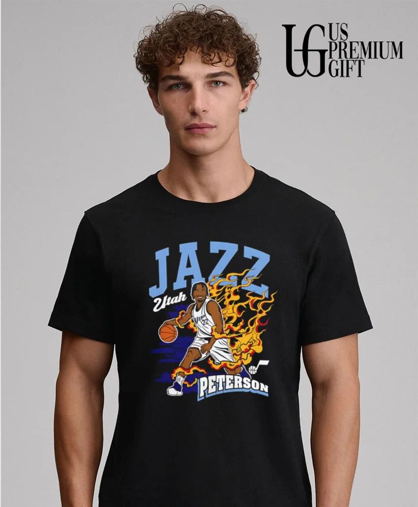 Darryn Peterson Utah Jazz NBA Fired Up shirt