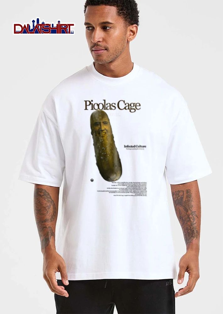 Nicolas Cage Infected Culture Ruining Everything For Everyone face on pickle shirt