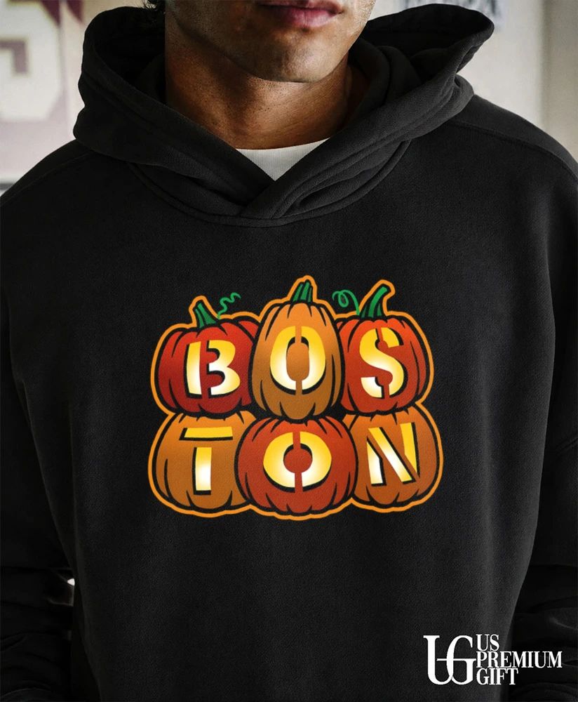 Boston Stacked Jack O’ Lanterns Halloween shirt